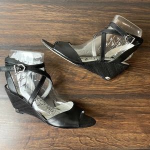 Sam Edelman Black Open Toe Strappy Sandal - Size 11